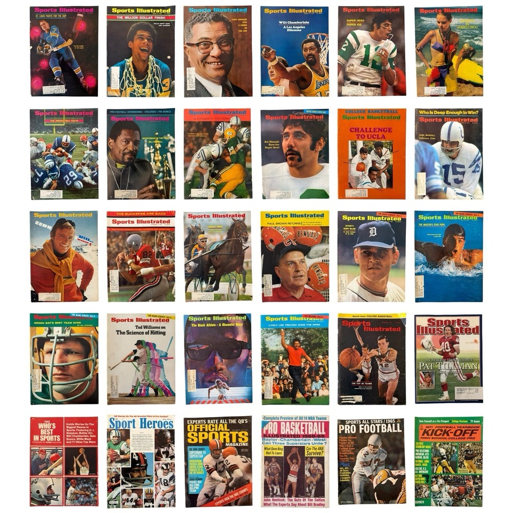 Vintage Sports Magazines‎ Lot 1964–2004 Sports Illustrated College Kickoff 31pcs